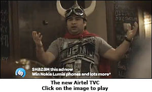 Airtel asks people to Shazam its interactive TVC