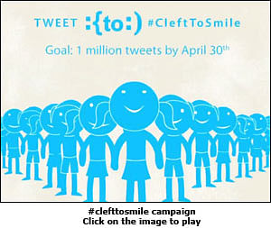 Tweeting the #CleftToSmile movement