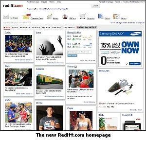 Rediff.com adopts a tiled look