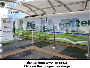 3C's green message on Rapid Metro Gurgaon Rail