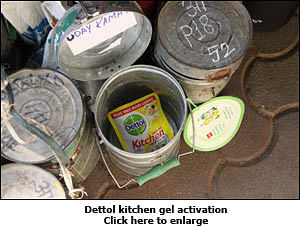 Mumbai Dabbawalas serve Dettol kitchen gel