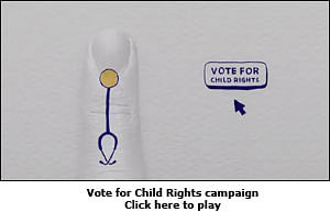 CRY pledges voting for child rights