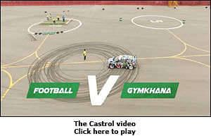 Viral Now: Castrol's epic soccer-racing mashup