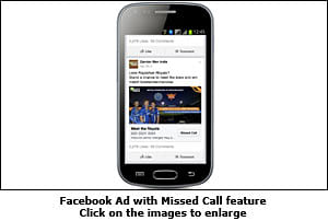 Facebook: Cashing in on a missed call