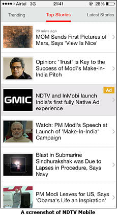 InMobi and NDTV Bring Home Native Ads