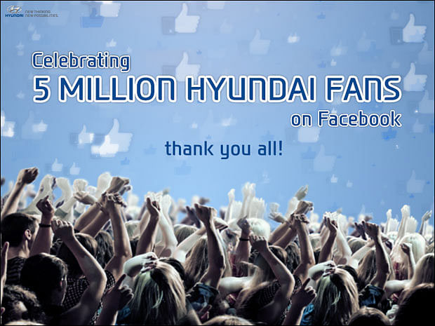 Hyundai Motor India crosses 'Five Million Fans' on Facebook