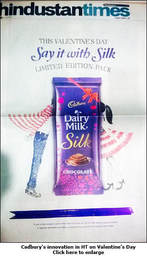 Cadbury Silk and HT give readers a 'Valentine Ribbon' surprise