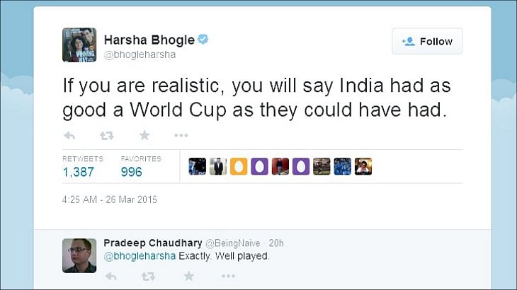 Twitter releases data on India – Australia semifinal
