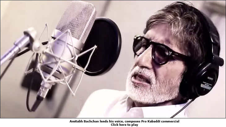 Amitabh Bachchan composes Pro Kabaddi commercial