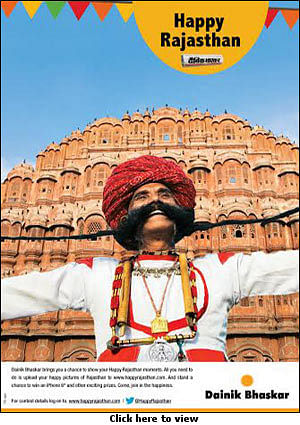Dainik Bhaskar launches 'Happy Rajasthan' campaign