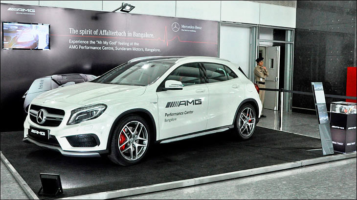 Mercedes enthralls travellers with its GLA 45 AMG series at Kempegowda Airport