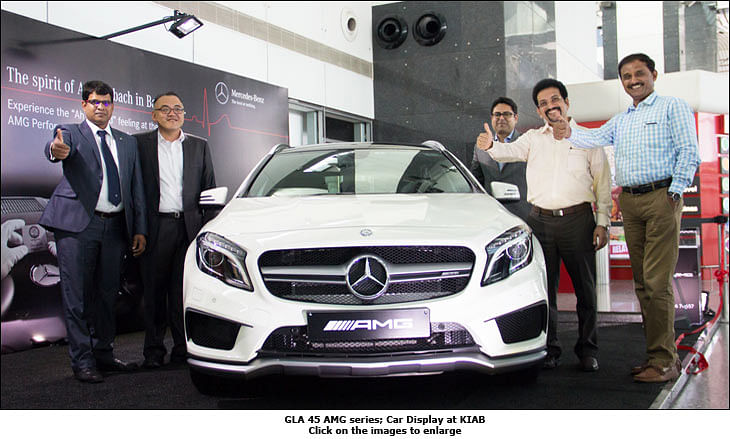 Mercedes enthralls travellers with its GLA 45 AMG series at Kempegowda Airport