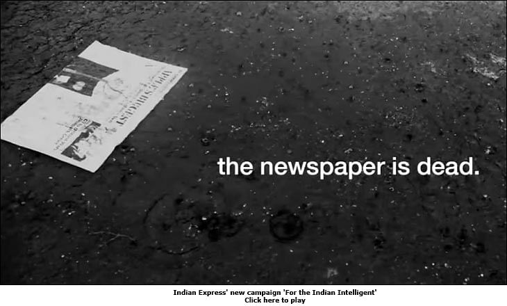 "The newspaper is dead," claims The Indian Express