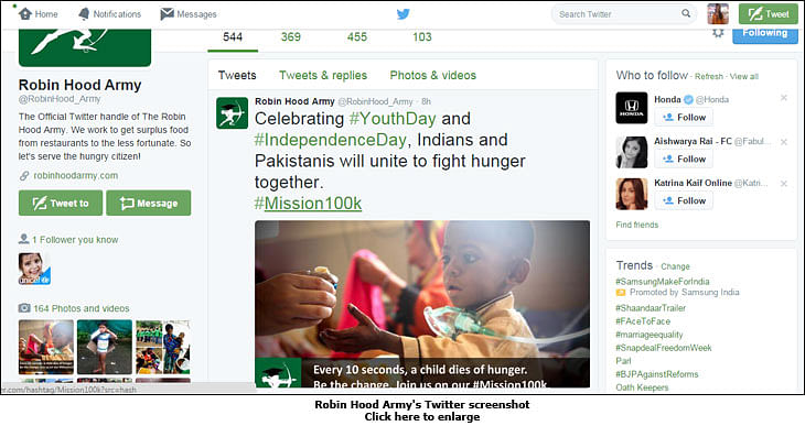 Robin Hood Army launches #Mission100k with Uber and ScoopWhoop