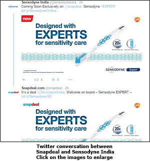 When Sensodyne and Snapdeal bantered over a toothbrush, on Twitter