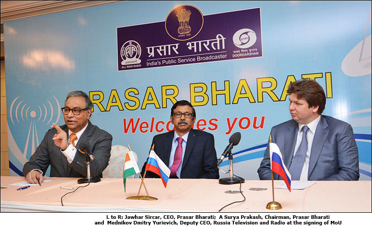 Prasar Bharati signs MoU with Digital Television Russia