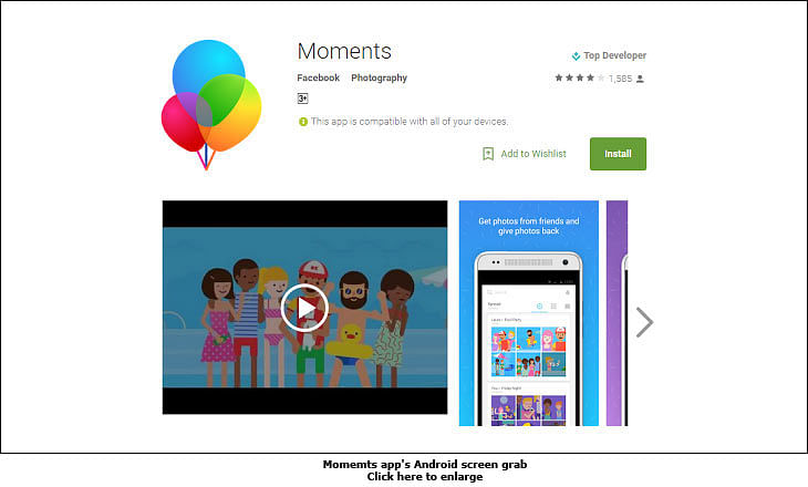 Facebook makes capturing memories easy with Moments app