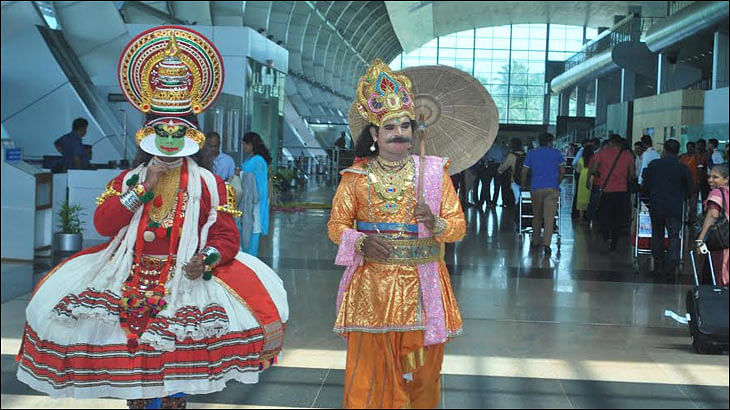 Kerala Tourism celebrates Onam at Thiruvananthapuram airport