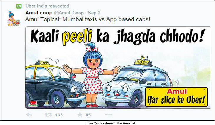 Amul gives Uber a lift