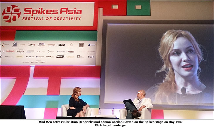 Spikes Asia 2015: Mad Men's Joan Holloway, in the flesh