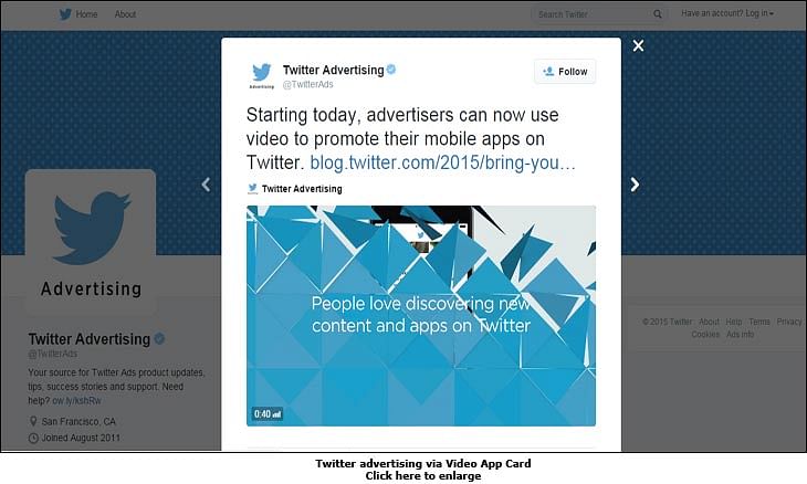 Twitter introduces Video App Card