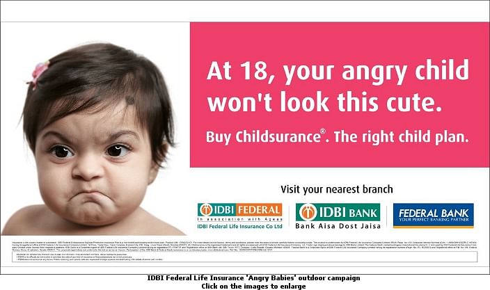 IDBI Federal ropes in angry babies to make a point