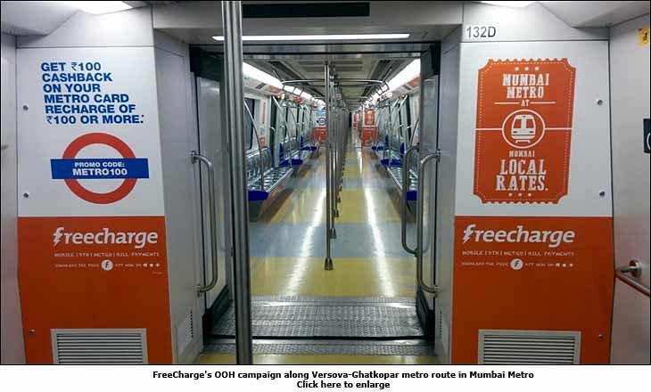 FreeCharge rides on Mumbai Metro