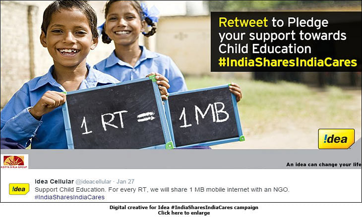 Idea Cellular takes forward its 'India Share Karega, India Care Karega' campaign to next phase