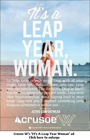 afaqs! Creative Showcase: Crusoe W: Take that leap, women!