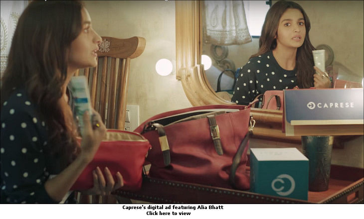 afaqs! Creative Showcase: Could Alia Bhatt and Caprese get more blatant with their branding?