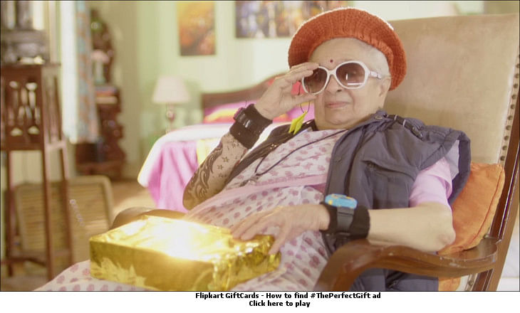 Now, even Flipkart has a funky granny. Well, almost...