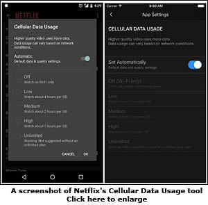 Netflix introduces Cellular Data Usage option