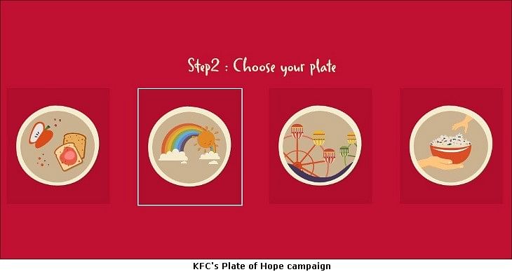KFC launches microsite PlateOfHope.in to feed hungry kids