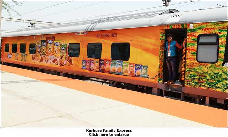 Kurkure underscores positioning through 'Family Express', a branded train