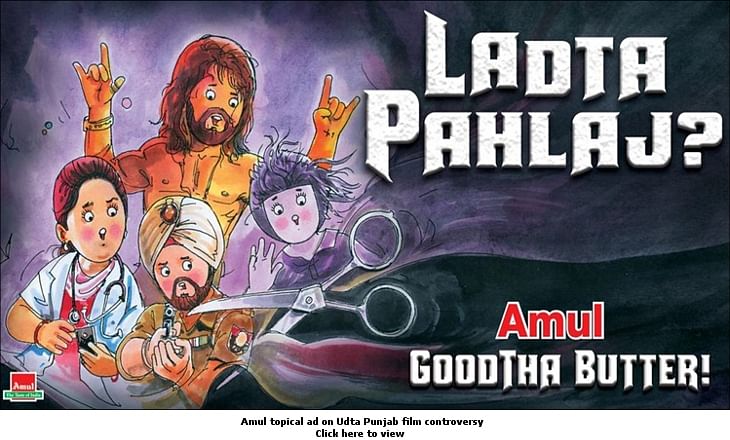 afaqs! Creative Showcase: Here's Amul's take on the controversy around Udta Punjab
