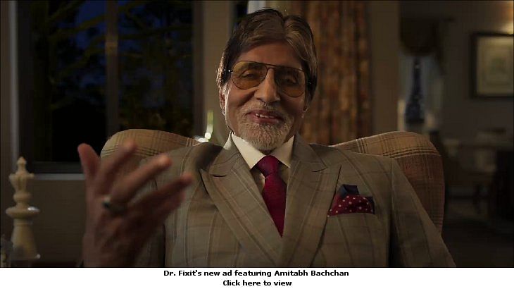 Why is Amitabh Bachchan upset with his wife in the new Dr Fixit ad?