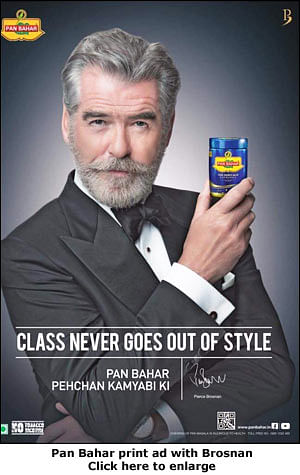 Has Pierce Brosnan asked Pan Bahar to withdraw ads featuring him?