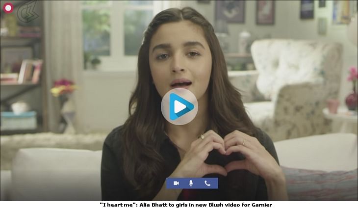 "I heart me": Alia Bhatt to girls in new Blush video for Garnier