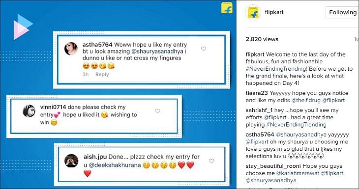 Flipkart launches Trend Chain Campaign on Instagram