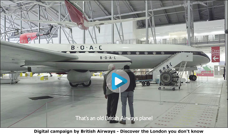British Airways on new 3-minute ad: "Flying to London has become cost-effective with strength of rupee against pound"