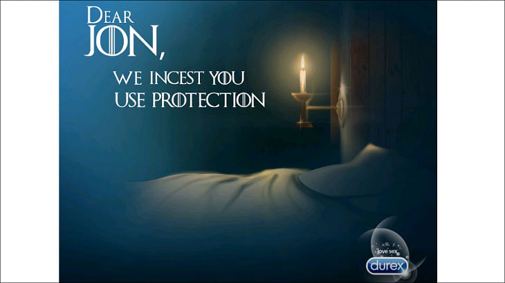 afaqs! Creative Showcase: This clever Durex ad addresses Game of Thrones' Jon Snow