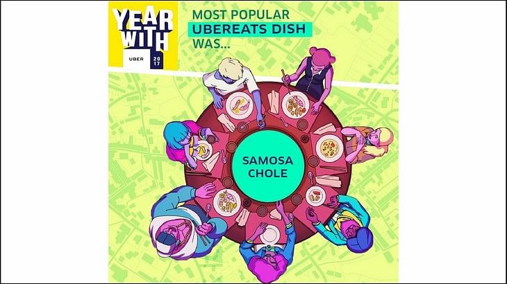 afaqs! Creative Showcase: The most popular UberEats dish was Samosa Chole