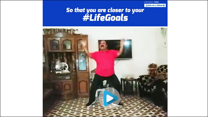 Bajaj Allianz piggybacks on the suddenly viral 'Dancing Uncle'