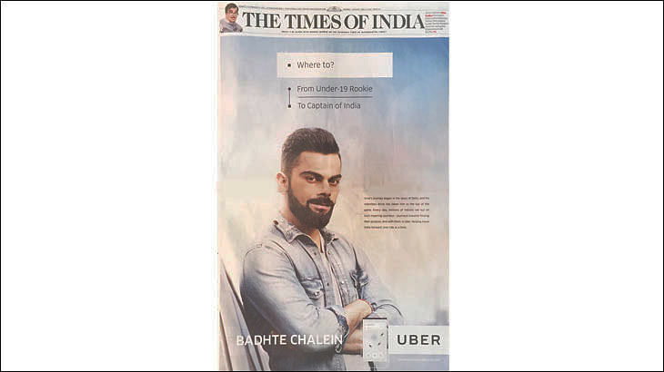 "Virat uses Uber when he is abroad": Sanjay Gupta, the brand's marketing boss