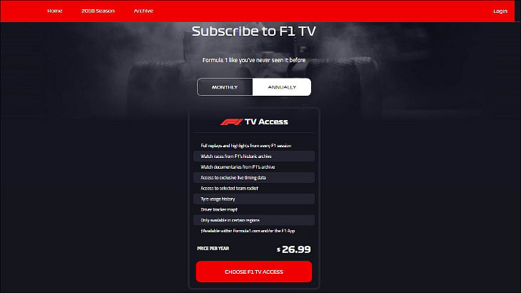 Formula1.com launches new OTT platform F1 TV