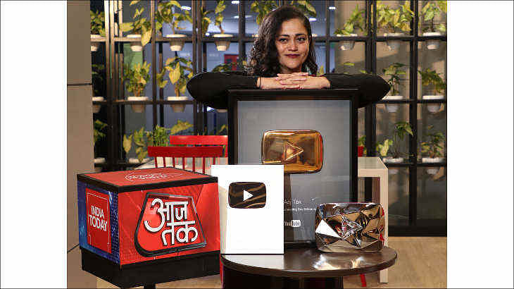 Aaj Tak becomes the world’s first News Channel to be awarded YouTube’s ‘Diamond Play Button’