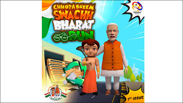 Why is PM Modi patting Chhota Bheem's back in this game?