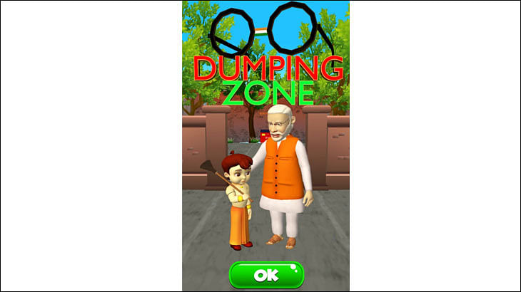 Why is PM Modi patting Chhota Bheem's back in this game?