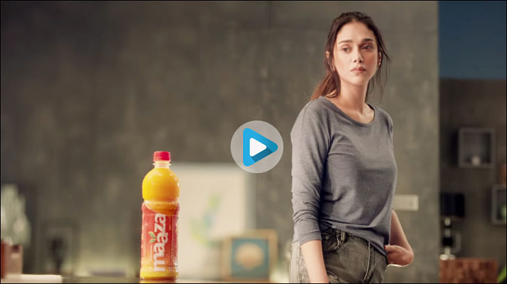 Maaza shows off new bottle packaging in formulaic ad