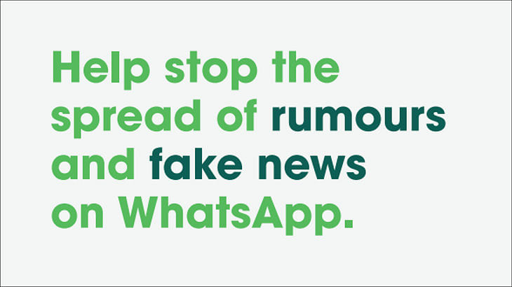 WhatsApp prompts users to 'Share Joy, Not Rumours' once again